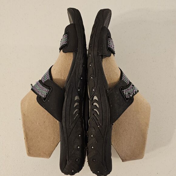 Skechers Women’s Outdoor Lifestyle‎ Sandals Black/multicolor slip on Size 11 - Picture 5 of 11